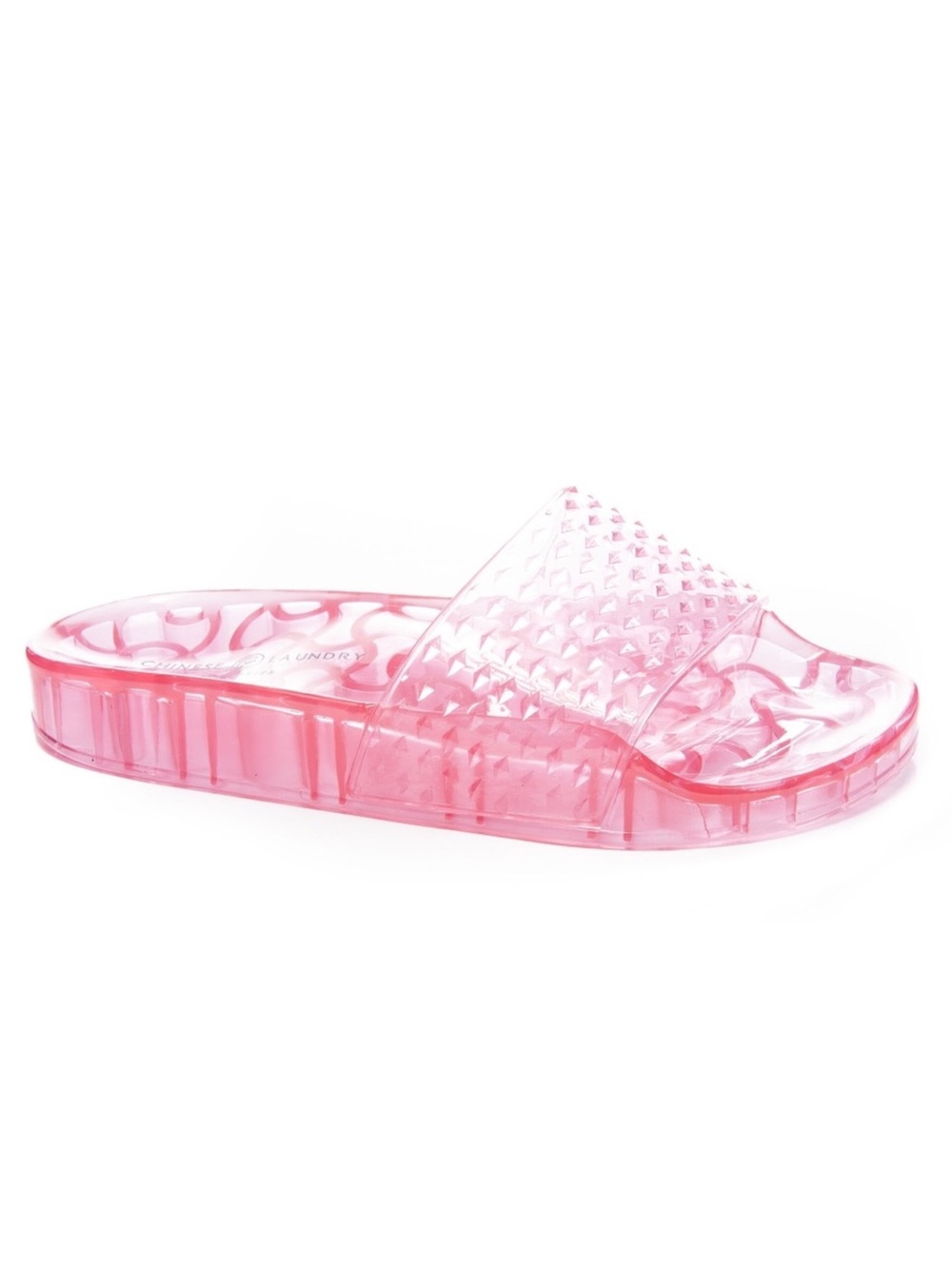 NEW Chinese Laundry Pink Jelly Pool Slide Sandals 7